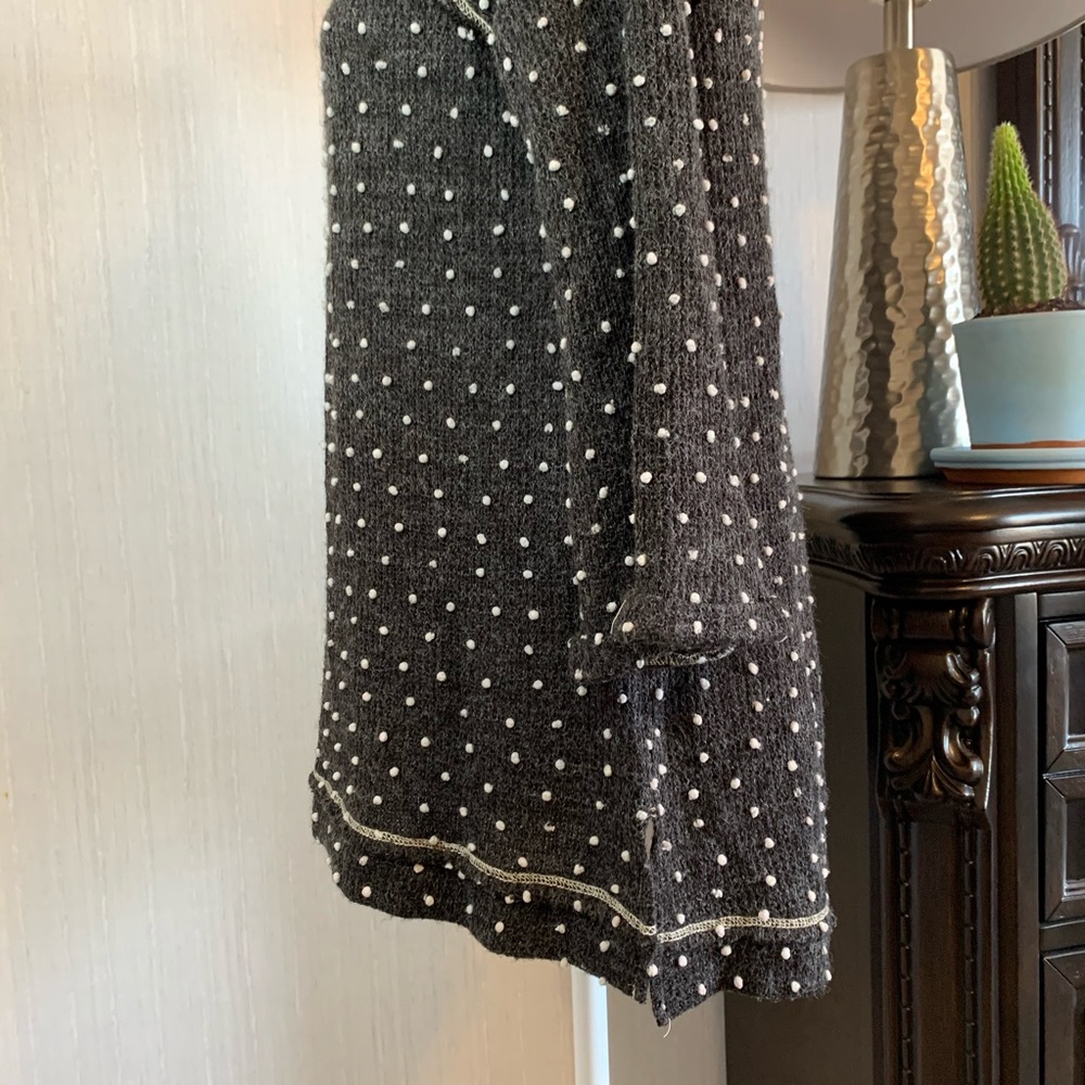 ANDREW knit  polka dots sweater 3/4 bell sleeve - Picture 8 of 16